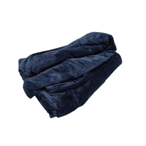 Minky Dot Weighted Blanket for Adults Twin Size 20 lb, Soft Heavy Blanket for Stress Relief and Sleep Promotion, Breathable Blanket for All-Season with Glass Beads, Navy Blue 60 x 80 inches