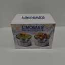 LIMOEASY Chilled Dip Bowl (2 Pack), 25oz Ice Serving Bowl with Lid for Parties, Cold Serving Dish for Hummus, Salsa, Guacamole, Sauces, Pasta