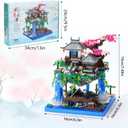 CAXIMSY Cherry Blossom Bonsai Tree House Building Block Sets 3320PCS Chinese Architecture of Peach Blossom Micro Mini Building Set Toy Gift for Kids Adults