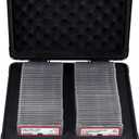 Graded Card Storage Box, PSA Slab Card Case for Graded Cards Sports Cards, Baseball Trading Card Case Holder Fits PSA, CSG, BGS and Top Loaders