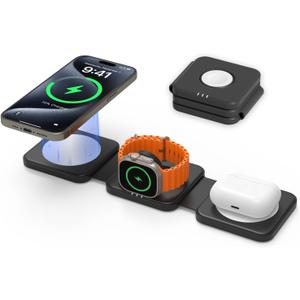 Wireless Charger Magnetic for iPhone - JoyGeek Wireless Charging Station Pad for iPhone 15 14 13 12 Pro Max Plus, for Apple Watch Ultra 9-2, AirPods (Multi-color) Wireless Charger Magnetic for iPhone - JoyGeek Wireless Charging Station Pad for iPhone 15 14 13 12 Pro Max Plus, for Apple Watch Ultra 9-2, AirPods (Multi-color)