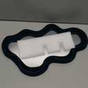 Emerald Green Wavy Wall Mirror Decor for Hallway Entryway, Irregular Cloud-Shaped Small Decorative Mirrors for Home Office Living Room, Modern Hanging Wall Art for Christmas Wedding Gift (16x10")