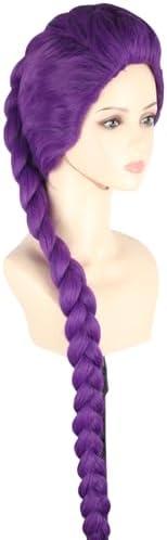 Topcosplay Female Purple Anime Cosplay Wig Halloween Carnival Party Wig