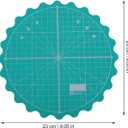 IMIKEYA Rotating Cutting Mat for Quilting - Self-Healing Rotary Mat Ideal for Sewing and Craft Projects Durable and Lightweight Design for DIY Lovers