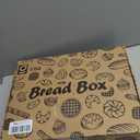 Goozii Large Bread Box for Kitchen Countertop, Black Bread Storage Container for Homemade Bread, Double Layer Farmhouse Breadbox Organizer for Kitchen Counter Cabinet, Pantry, Cupboard (Black), Extra Large
