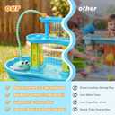 Water Table Pump, Rechargeable 5400mAh Water Pump for Water Table Powered Continuous with 8Hrs Playtime,IP67 Waterproof 2 Flow Settings Outdoor Water Table Accessories for Kids Boys Girls