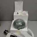 Gray Green Glass Pendant Lights Kitchen Island Lighting Globe Pendant Light Fixtures Modern Pendant Lighting for Kitchen Island Bedroom Living Dining Room Light Fixture(5.9in, 1-Pack)