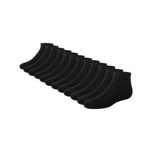 Hanes Double Tough Boys' Cushion Ankle Socks, 12-Pairs, Size: L