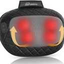Snailax Shiatsu Back and Neck Massager with Heat, Electric Massager for Shoulder, Neck, Back, Kneading Deep Tissue Massage Pillow, Christmas Gifts