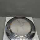 Goodluck 12 Inch Black Charger Plates, 50 Pack Clear Charger Plates with Black Trim, Disposable Plastic Dinnerware, Wedding, Party