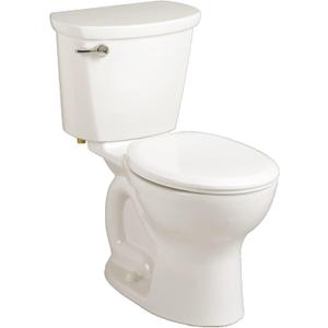 American Standard 215DB104.020 Cadet Pro 1.28 GPF 2-Piece Round Front Toilet with 10-in Rough-In, Medium, White