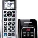 Panasonic Expandable Cordless Phone System, Bluetooth Pairing for Wireless Headphones, Smart Call Block, Bilingual Talking Caller ID, 1 Handset - KX-TGD890S (Silver)