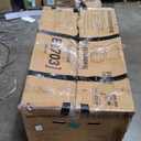 WOODBRIDGE 48" Acrylic Freestanding Bathtub Contemporary Soaking Tub, White Acrylic(Brushed Golden Drain/Overflow),BTA1703-BG-Drain&O