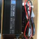 ECO-WORTHY 12V 20A Lithium Battery Charger 14.6V LiFePO4 Battery Charger with Anderson Connector Automatic Smart & Maintenance for Deep Cycle Rechargeable Battery Boat RV