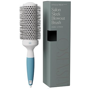 Medium Round Brushing Brush  Ceramic Hair Brush for a Smooth Salon Style Look  Professional Brushing Brush Ideal for All Hair Types  43 mm