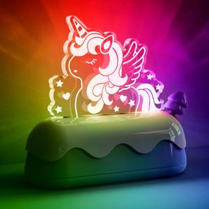 L LOHAS LED Cute Toaster Night Lights for Kids, Kawaii Stuff Horse Desk Lamp, Rechargeable Desk Decor for Bedroom, Besides, Dinning, Nursery Night Light for Kids, Boys, Girls, Gifts