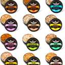 Natural Wood Chips for Cocktail Smoker, 12 Flavors Wood Chips Including Apple,Cherry,Oak,Mesquite,Pecan,Pear,Peach,Hickory,Beech,Organge, Rosemary,Cinnamon, Gifts for Men,Dad,Husband