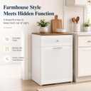 13 Gallon Pull Out Trash Can Cabinet with Drawer