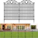 No Dig Garden Fence, Outdoor Dog Fence for Yard, 34in, 10Panels