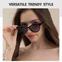LVIOE Polarized Cat Eye Sunglasses for Women Trendy Classic Retro Shades with UV400 Protection for Driving Fishing LS8091