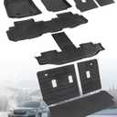 Car Floor Mat for Subaru Ascent: All Weather Liner Set Custom Fit 2019 2020 2021 2022 2023 2024 2025 Bucket Seat Front Back Row Protector Backrest Trunk Cargo Guard Full Set Automotive Accessory Black