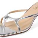 YYBYYB Women's Chunky Heels Flip Flops Block Heeled Sandals Square Open Toe Heels Summer Party Sexy Dress Shoes 6