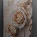 QSQ Canvas Art Wall Decor Print Paintings White Flower Wall Art Prints Pictures Decor Ready To Hang Pictures For Bedroom Bathroom Office Kitchen Home Decoration 20"  40"