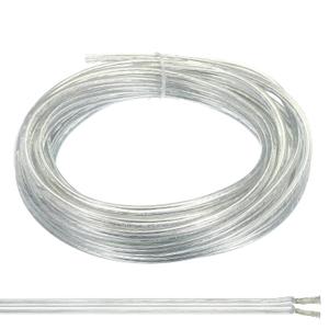 PATIKIL 25Ft 18/2 PVC Covered Wire, 300V SPT-2 Lamp Cord Insulated Heat Resistant Electronical Flexible Cable for LED Lamp Wire Audio Cable Speaker, Clear, UL Listed