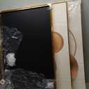 Large Framed Modern Luxury Gold Wall Art for Living Room, 3 Piece Bright Style Art Prints Paintings Artwork for Walls, Bronze Gold Geometric Pictures for Hallway Stair Office Wall Decor 24x36 In (Gold Circle Trio)