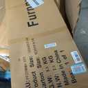 3 Panel Rattan Divider Short Room Partition Screen,Double Sided Folding Divider for Room Separation,Light Brown,47.2" H x 47.2" W