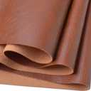 Wento Thick 3 Yard Faux Leather Fabric Soft Skin Grain PU Leather for Furniture Cover Reupholster Sofa Chairs Cushions Vinyl Upholstery (3 Yards, Cinnamon Brown)