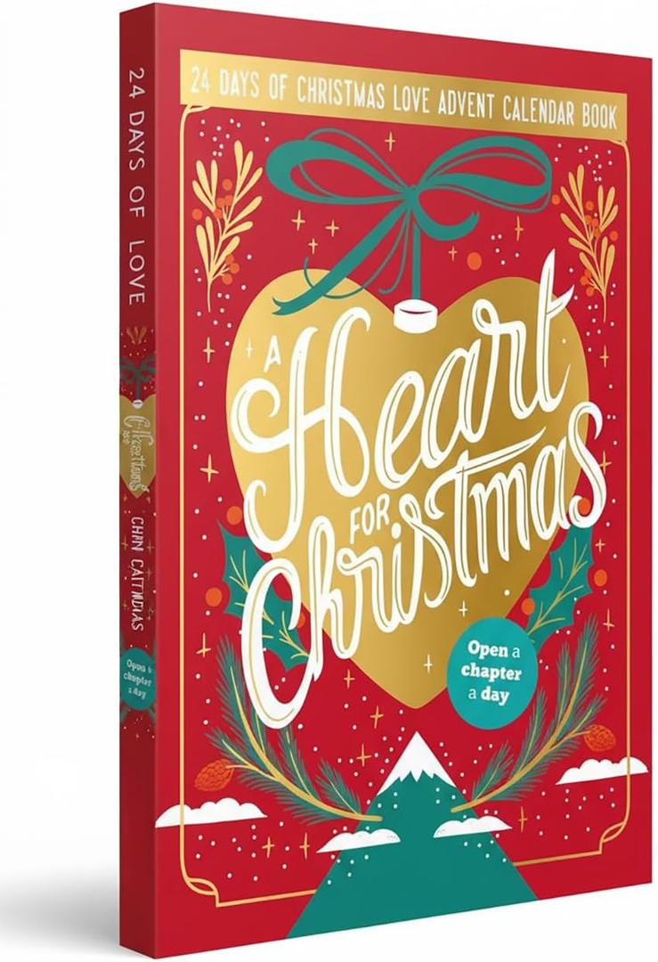 2 x 24 Days of a Heart for Christmas Advent Romance Calendar Book for Adults - Chapter a Day Novel Gifts for Men Women Couples and Families
