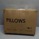 puredown Goose Feather Down Pillows, 100% Organic Cotton Cover, Luxury Hotel Collection Bed Pillows for Sleeping Set of 2, Standard Size