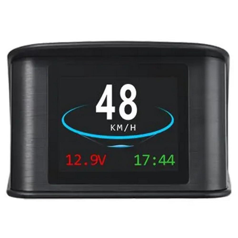 T600 Car Digital Speedometer HUD Head Up Display,GPS Version Overspeed Alarm Security Clock Odometer Brake Test Overspeed Alarm for Cars After 2008