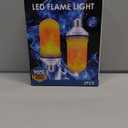 CPPSLEE Upgraded LED Flame Light Bulbs, 4 Modes Flickering Light Bulbs, E26 Base Fire Flame Bulb for Christmas Decorations Outdoor, Halloween Lights Patio Indoor Home Decor (Yellow, 2 Pack)