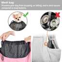 CUBY Dog and Cat Sling Carrier - Hands Free Adjustable Small Pet Sling - Soft Pouch and Tote Design - Suitable for Puppy, Small Dogs Cats Outdoor