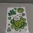 2 x St Patricks Day Window Clings 112 PCS - Shamrock Window Stickers Lucky Clover Static Stickers, Irish Decor for St Patty's Day Indoor Party Accessories Decorations Set