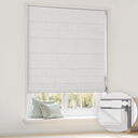 LazBlinds No Drill Cordless Roman Shades, 37'' W x 64'' H, Off White