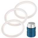 Impresa Replacement Silicone Gaskets - Compatible with Thermos Stainless King Food Jars & Thermos Seal Replacement - Leak-Proof & Food Jar Seal - Durable Silicone & Gasket Kit - Pack of 3, Round