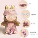 Doll Clothes (NO Doll) 15cm 17cm Pink Outfits for Dolls Cute Pink Hat Camere Glasses Exquisite Clothes Accessories Compatible