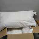 Hypoallergenic Bamboo Viscose Breathable Pillows with Down Alternative Filling, King Size Set of 2, Fluffy Luxury Hotel Quality, Machine Washable, Oeko-Tex Certified