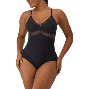 Maidenform Women's Shapewear Tummy Control Lace Bodysuit, Built-in Wireless Bra Converts to Strapless, Wedding Shapewear
(Medium)
