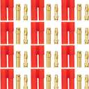 12Pairs HXT 4mm Banana Plugs 4.0mm Gold-Plated Bullet Connector (Unassembled) for RC Car Boat Helicopter ESC LiPo Battery Device Electric Motors