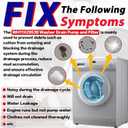GFW550SSN2WW GFW550SSN0WW Washer Drain Pump and Filter Assembly Fit for GE GFW850SPN0RS GFW550SSN1WW GFW850SPN2RS GFW850SPN5RS GFW650SPN1SN GFW550SSN5WW GFW850SSN1WW GFW850SSN0WW Front-Loading Washers