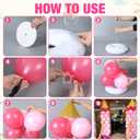 Soulchen Princess Birthday Party Decorations Pink Princess Cardboard Castle Balloon Column Stand Kit Includes 310 Pcs Balloons 2 Set Roof and Flag Bulk for Baby Shower Party Wedding Decoration