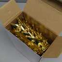 Jetec 15 Pcs Gold Fillable Crown Goblet with Pouch Vintage Plastic Goblet for Candy Chocolate Cake Dessert Storage Decoration for Wedding Birthday Party