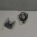 Microphone Shock Mount with Pop Filter, Mic Anti-Vibration Suspension Shock Mount Holder Clip for Diameter 46mm-51mm Microphone (Black)