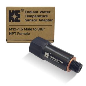 Cosmostar Coolant Water Temperature Sensor Adapter  M12-1.5 Male to 3/8" NPT Female, 1.7" Extended Length, Aluminum Alloy, Compatible with GM LS Engines LSX LS1 LS3 LS2 LM4 LM7 L76 LQ9 LR4 LS6 L92