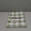 Checkered Tablecloth Square Waterproof Gingham Table Cloth Washable Buffalo Plaid Table Cover Wrinkle Free for Kitchen, Dining and Outdoor Picnic, 60 x 60 Inch, Sage Green and White