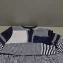 Womens Summer 2025 Shirt Dress Casual V Neck Puff Short Sleeve Striped Button Down Mini Dress Spring Tunic Dresses